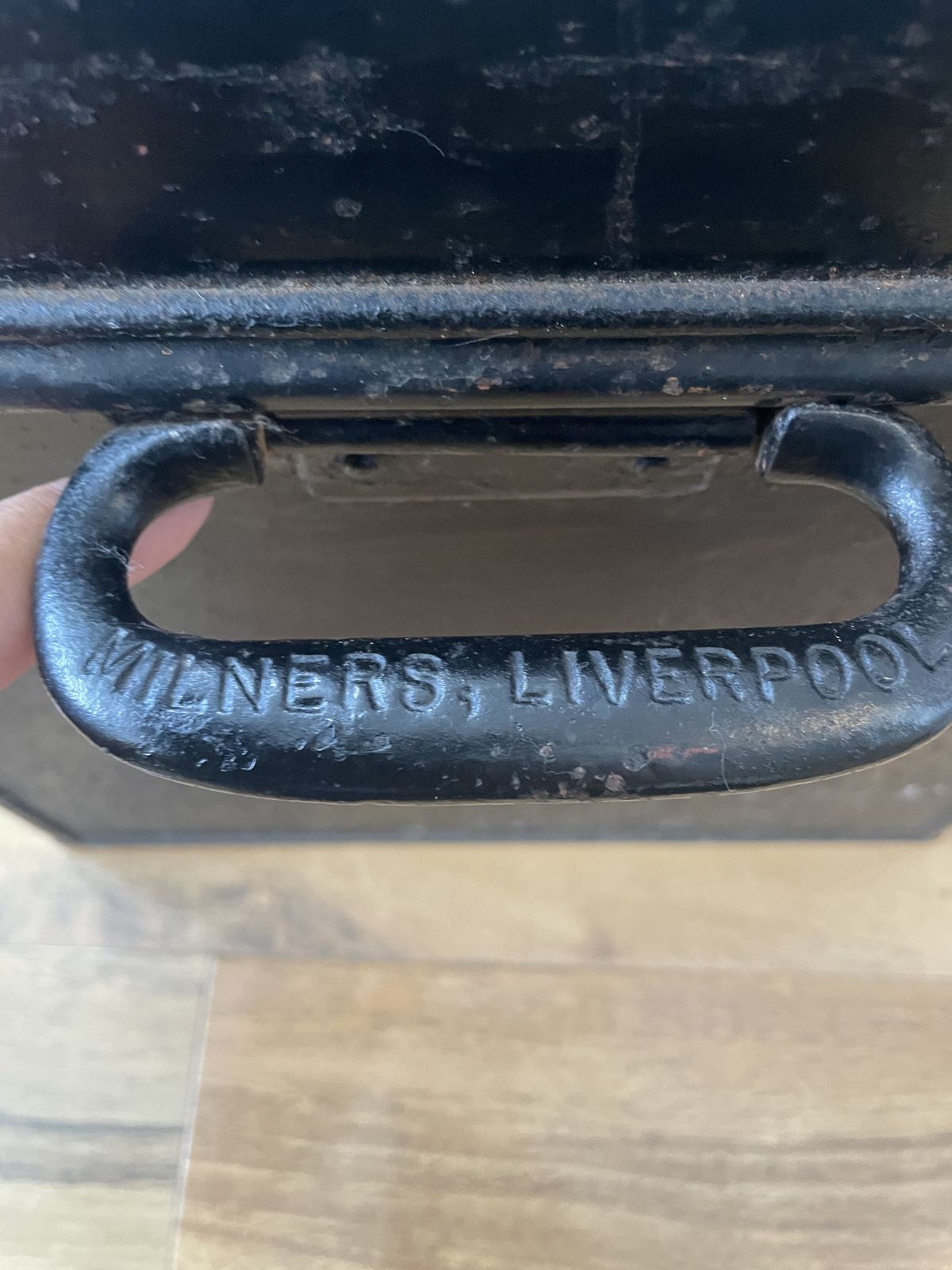 Solicitor Metal Deed Box With 2 Keys Milners Of Liverpool photo vinterior