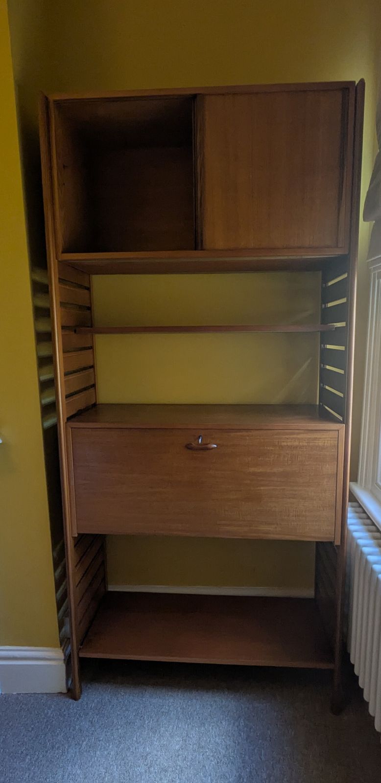 Ladderax Mid Century Modular Shelving Unit With Bureau And Cabinet photo furniture