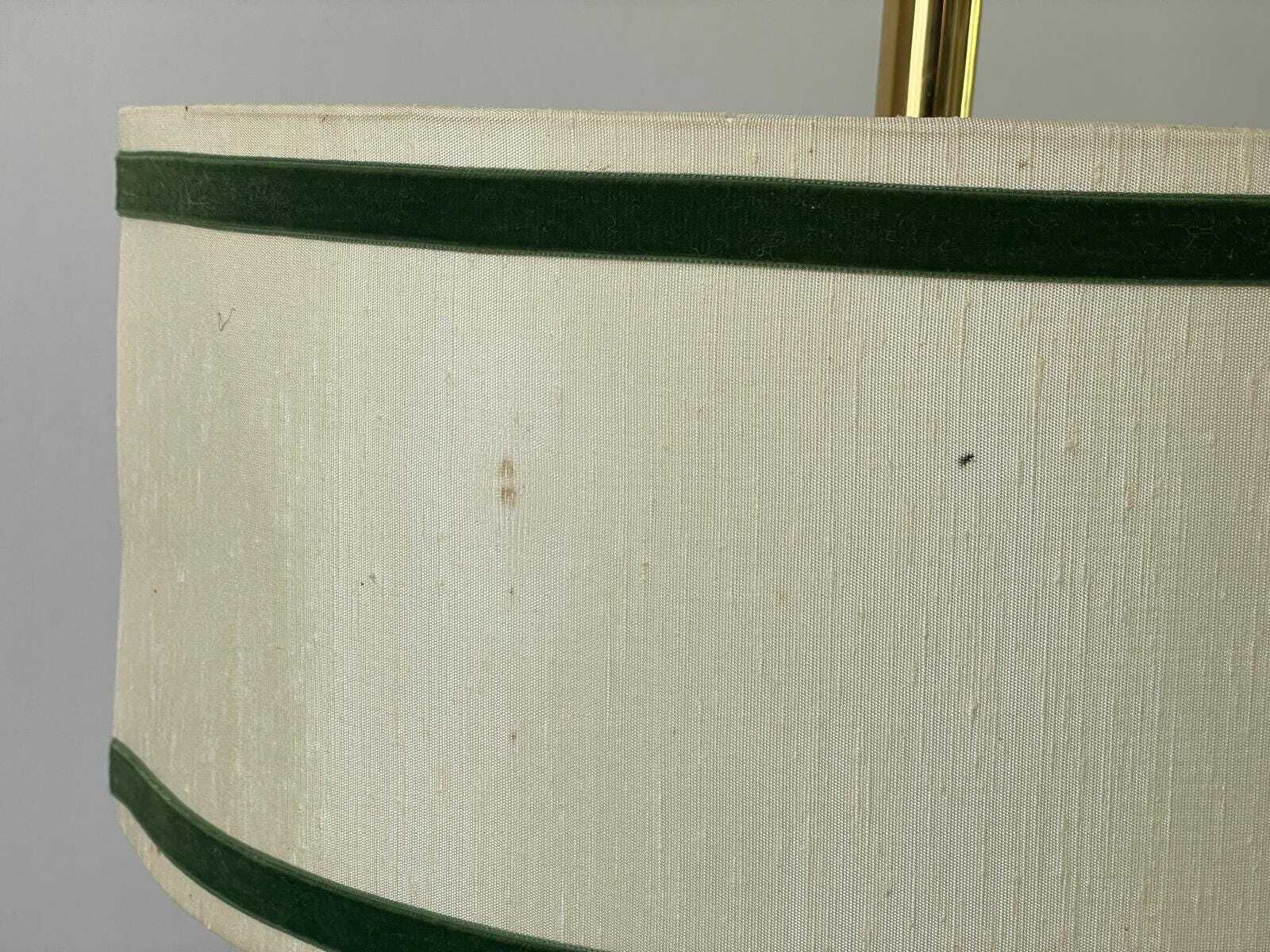 Cylindrical Fabric Shade And Full Brass Body Counterweight Ceiling Lamp By Tz Leuchten, 1970s, Germany photo vintage