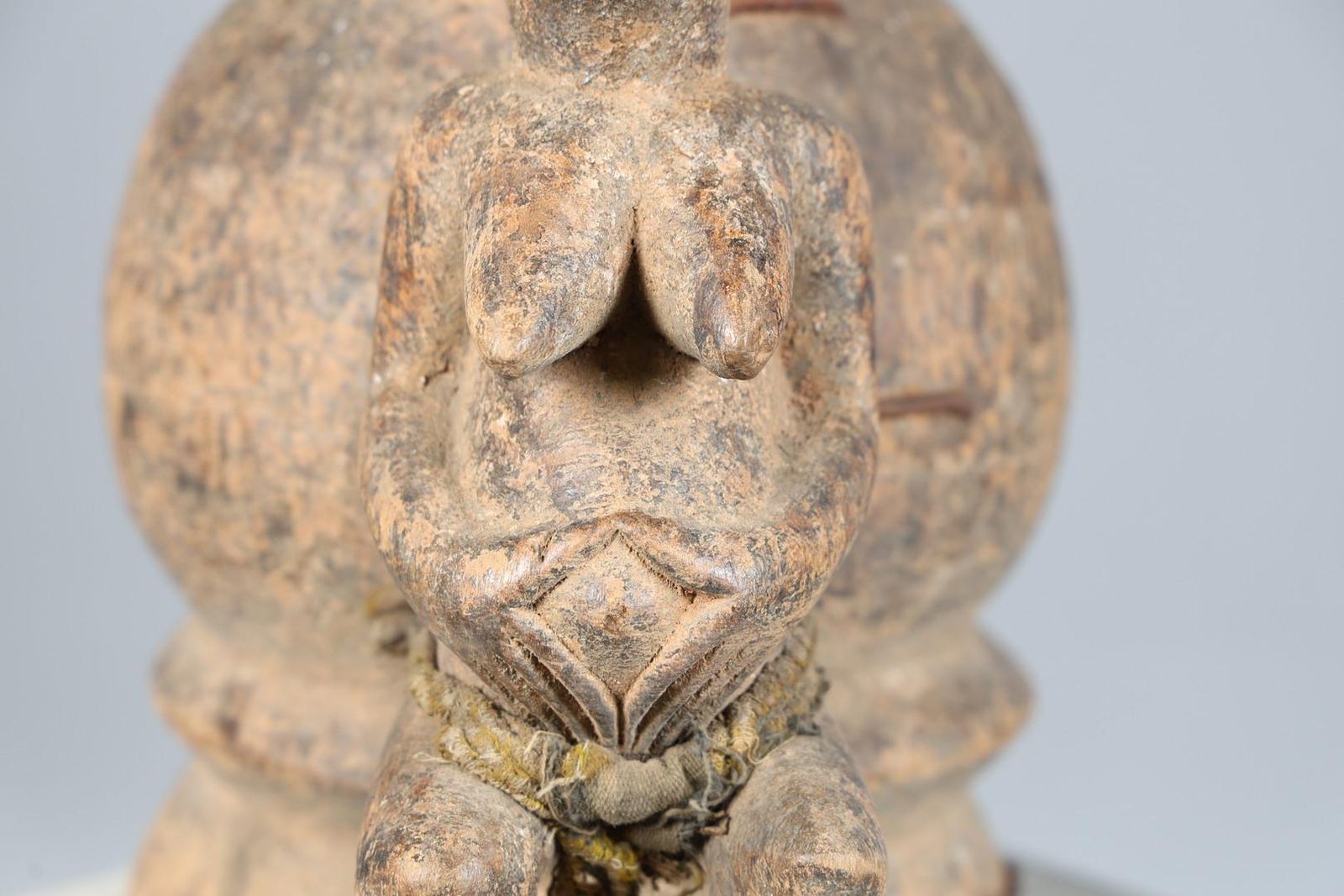 Rare Baule Mouse Oracle Box (Gnamien Kpan) Ivory Coast, Mid 20th Century Carving photo vinterior