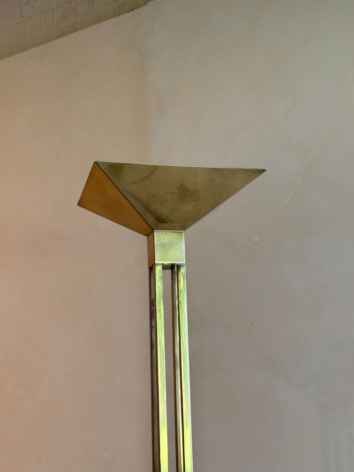 Mid Century Messing Vloerlamp Van Deknudt, Jaren 1970 photo furniture