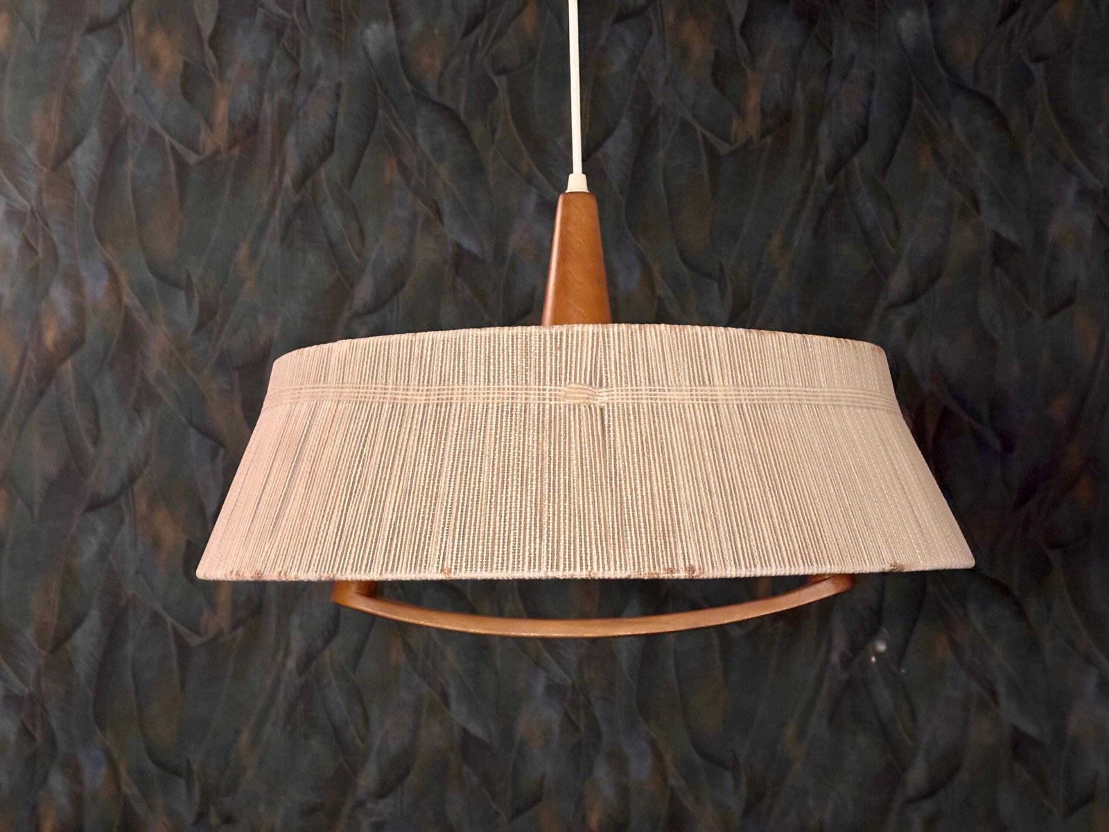Teakhouten Hanglamp Van Temde, Ca. Jaren 1960 photo furniture