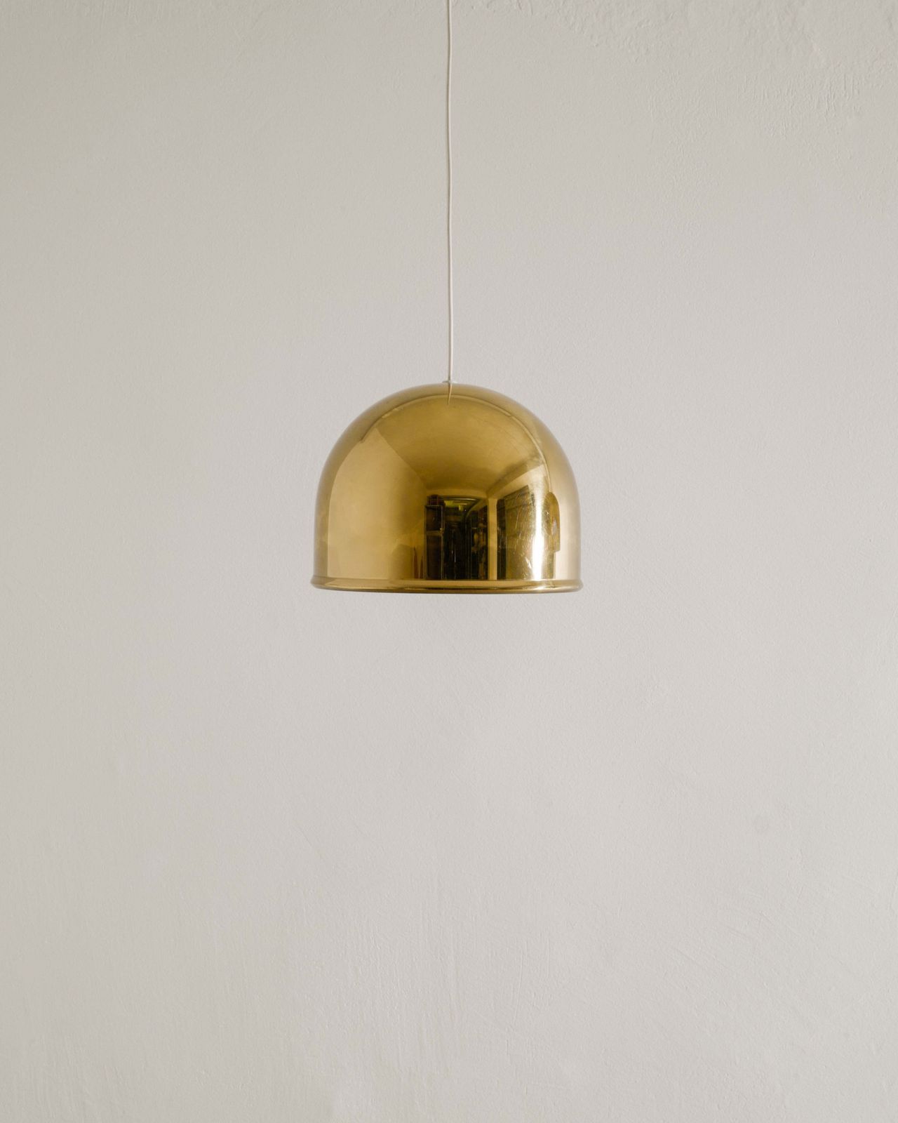 Pair Of Swedish Mid Century Brass Ceiling Lamp Pendants By Eje Ahlgren & Bergboms, 1960s photo furniture