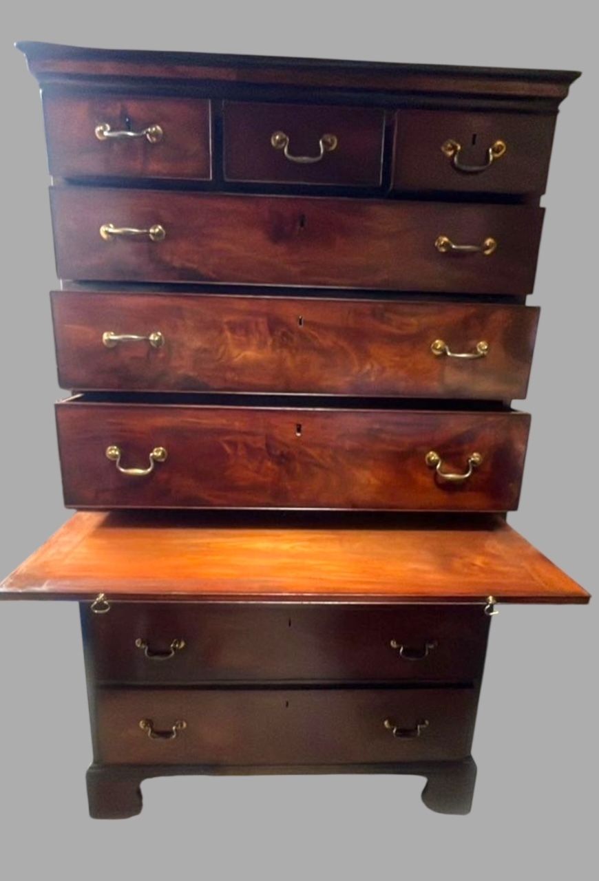George III Mahogany Chest On Chest photo for sale