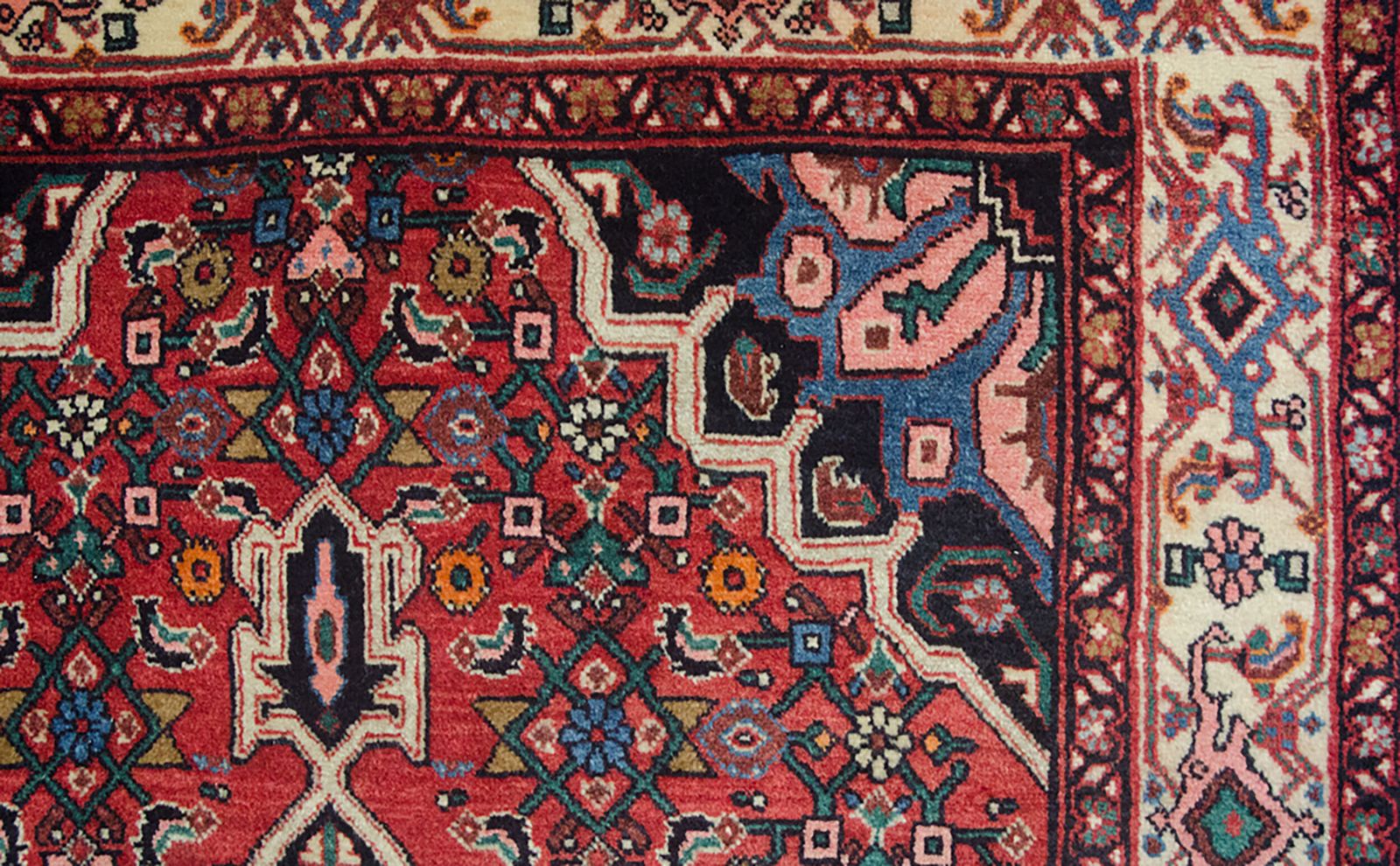 Vintage Bijar Rug 157x106cm photo for sale