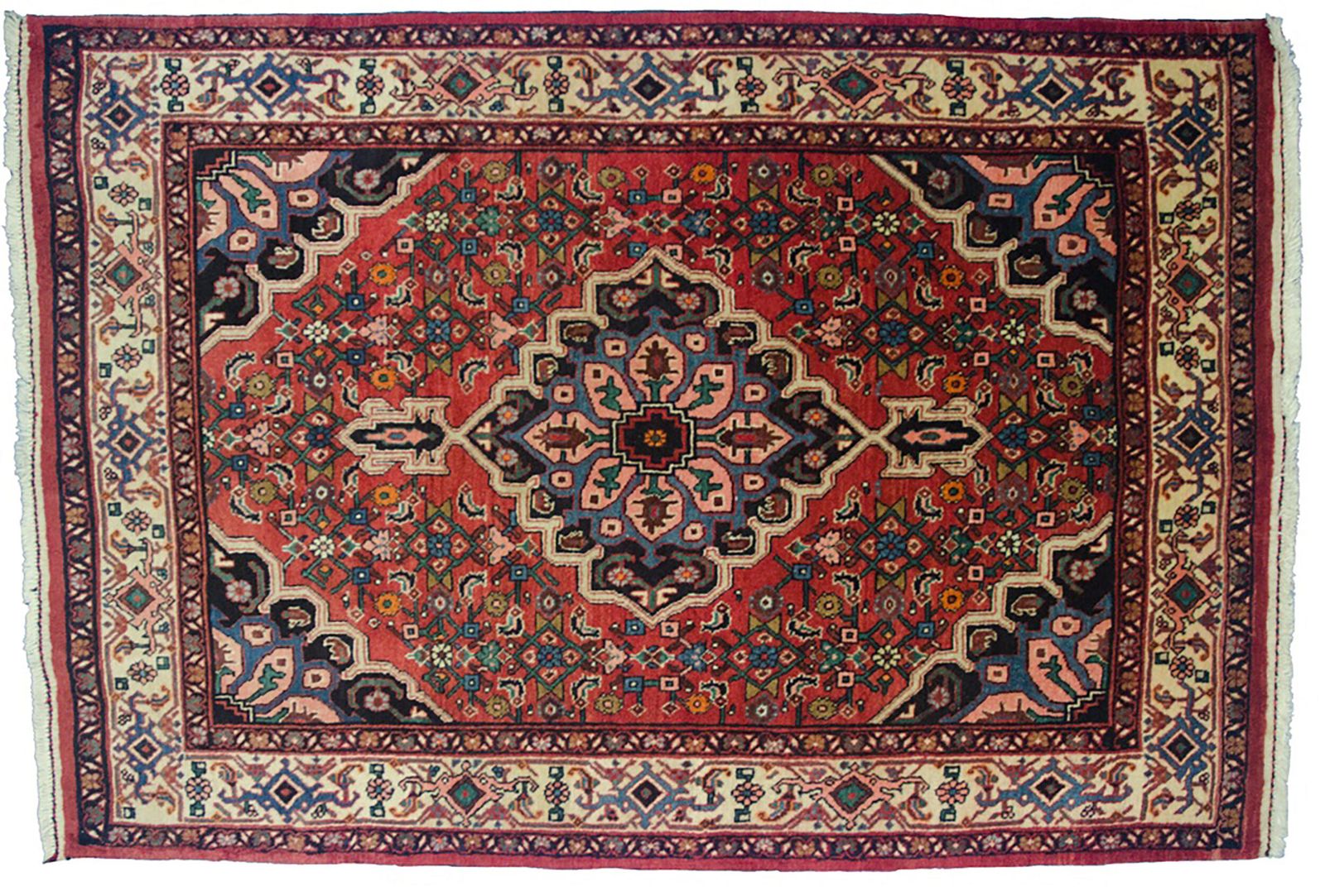 Vintage Bijar Rug 157x106cm photo Textiles