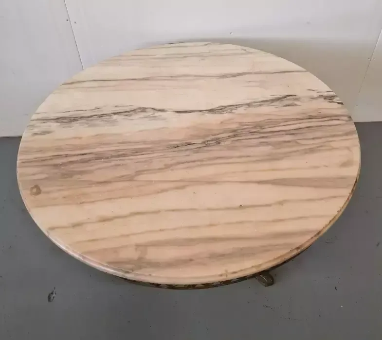 Coffee Table With Marble Top, 1970s photo Furniture