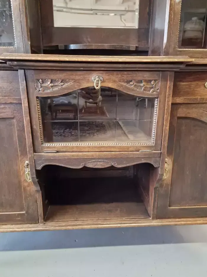 Oak Storage Buffet, 1930s, Vintage photo vinterior