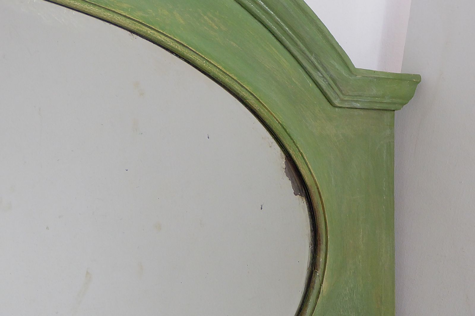 Antique Beveled Mirror Made Around Mid To Late 1800s photo vintage