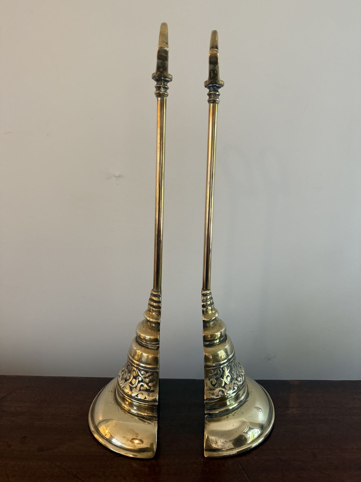 Pair Of Antique Brass Door Porters photo furniture