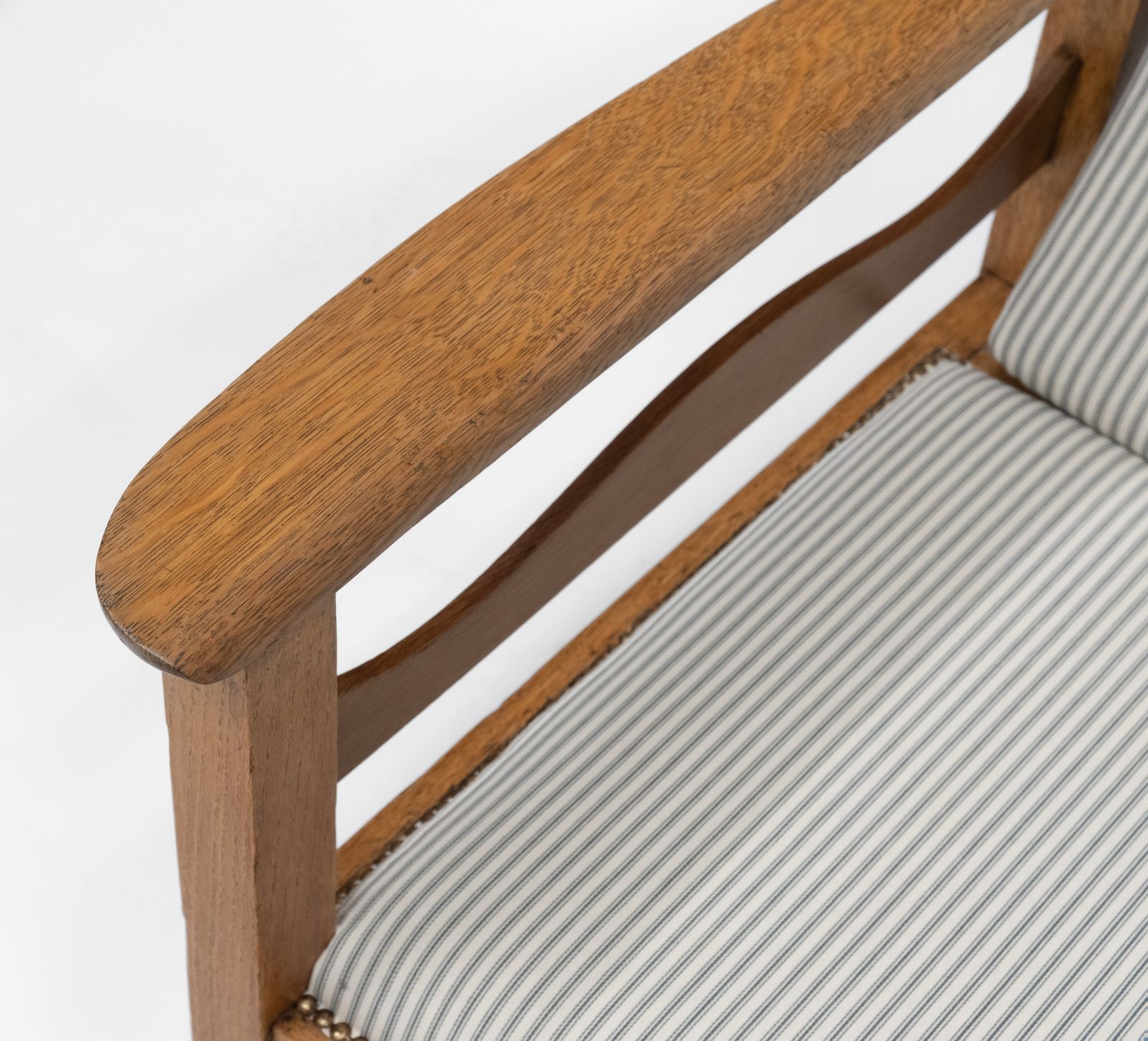 photo for sale Ambrose Heal Oak Arts & Crafts Reclining Chair For Heals Of London