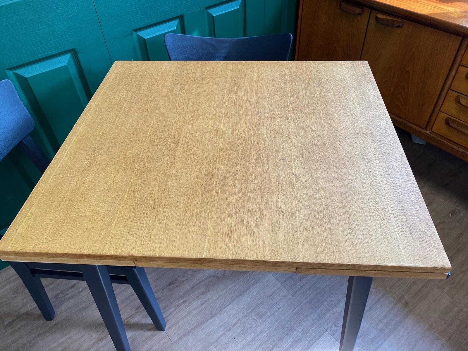 Refurbished Mid Century Modern 1960s Oak G Plan E Gomme Brandon Extending Dining Table And Four Chairs photo for sale