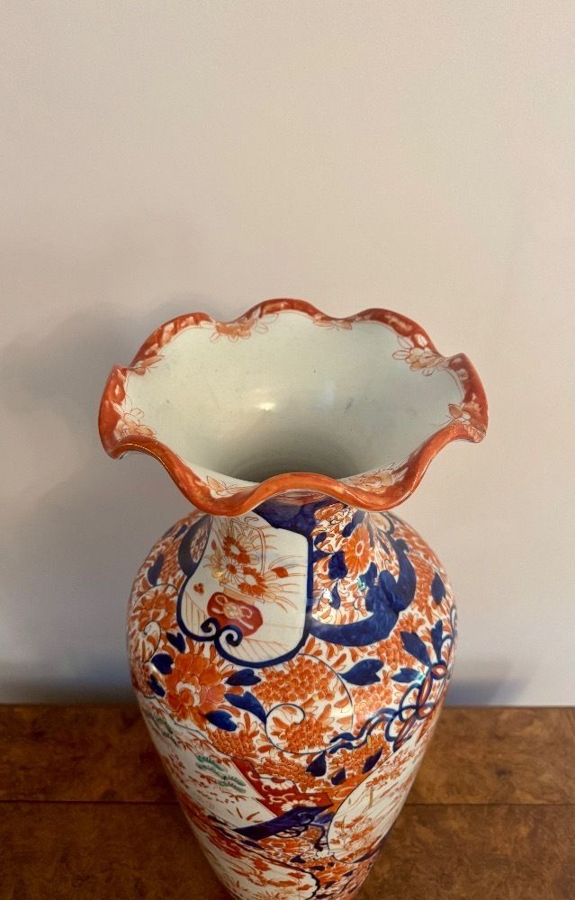 photo for sale Outstanding Quality Large Antique Japanese Imari Floor Standing Vase