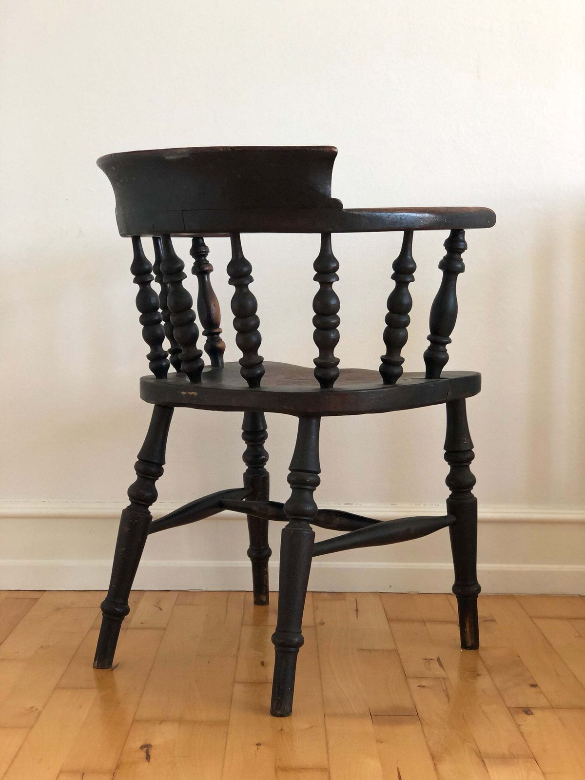 Antique Wooden Captain’s Chair Denmark photo furniture