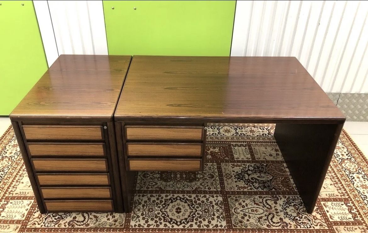 photo buy Stunning Sven Dyrlund Mid Century Executive Danish Rosewood Desk