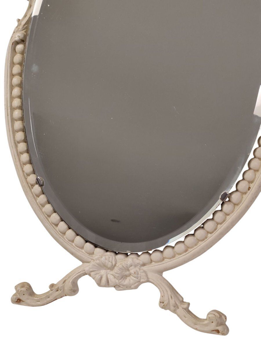 Décoration Miroir de table 1900 en bois laqué. photo