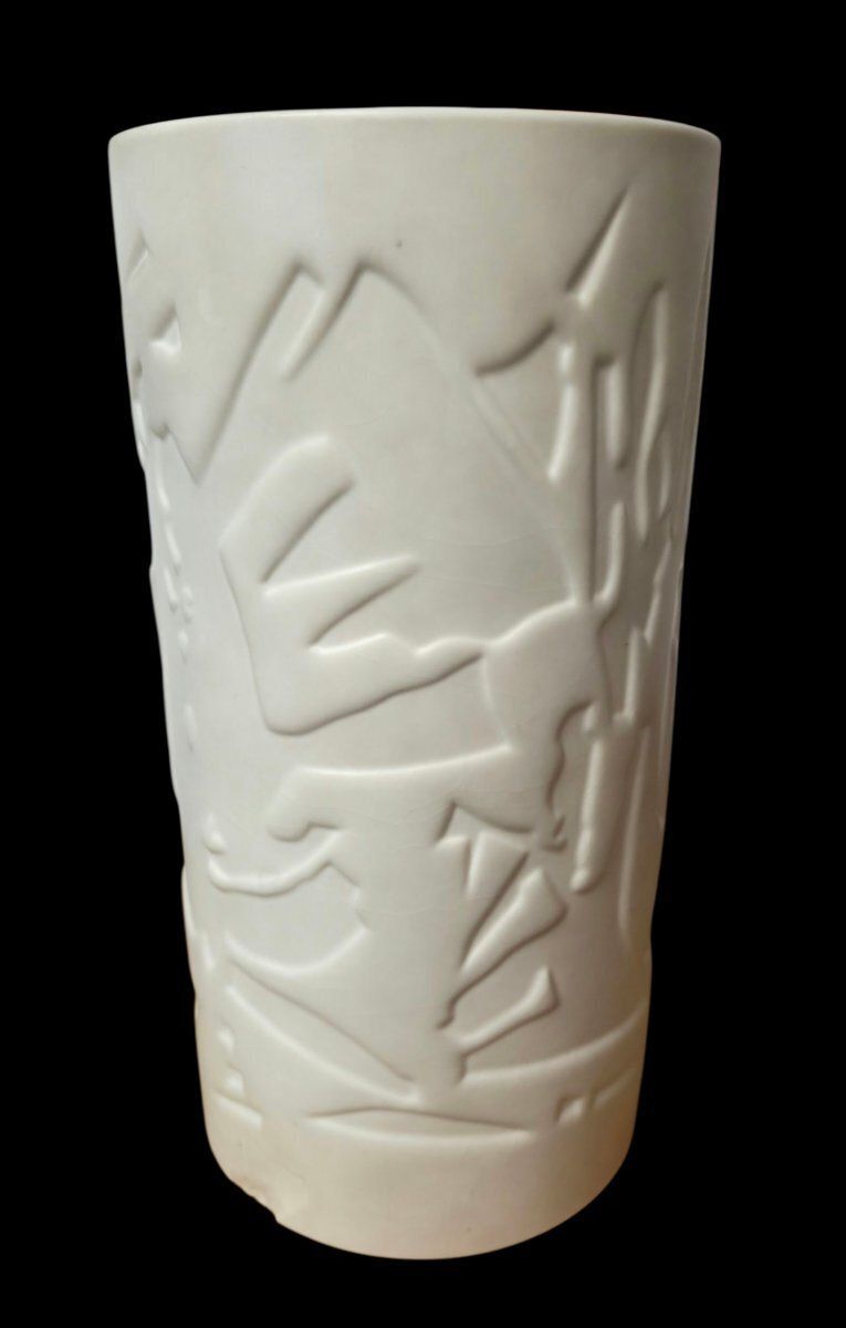 étienne Hajdu (1907 1996) Roller Vase Manufacture Sèvres photo for sale