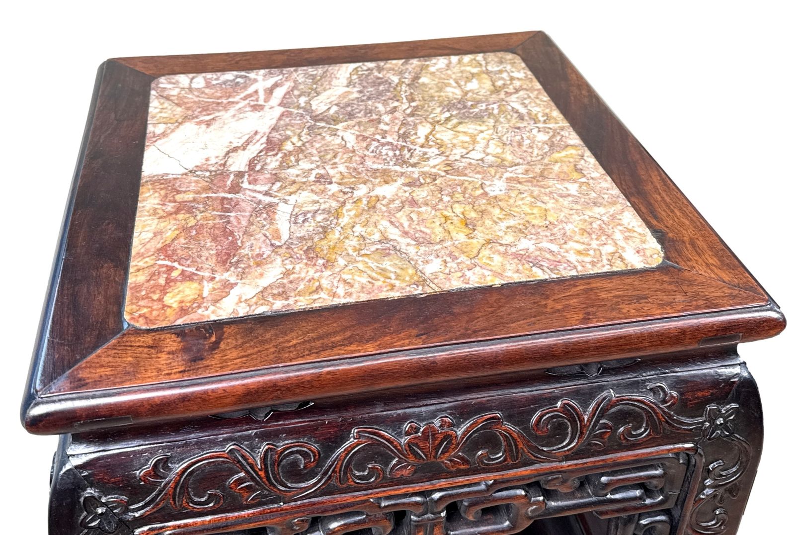 Tall 19th Century Pair Of Oriental Hardwood Stands (China, Circa 1880) photo 3250.0