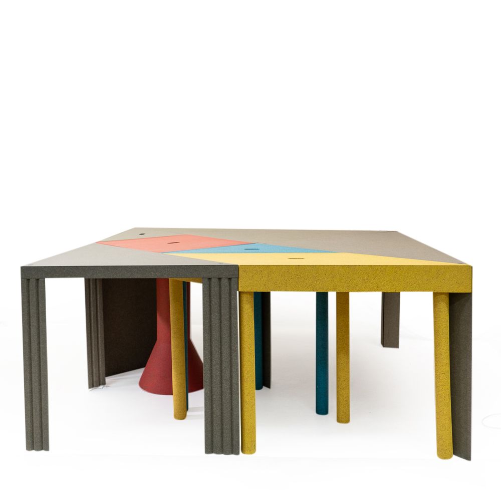 Set Of 7, Tangram Tables By Massimo Morozzi For Cassina, 1980s photo furniture