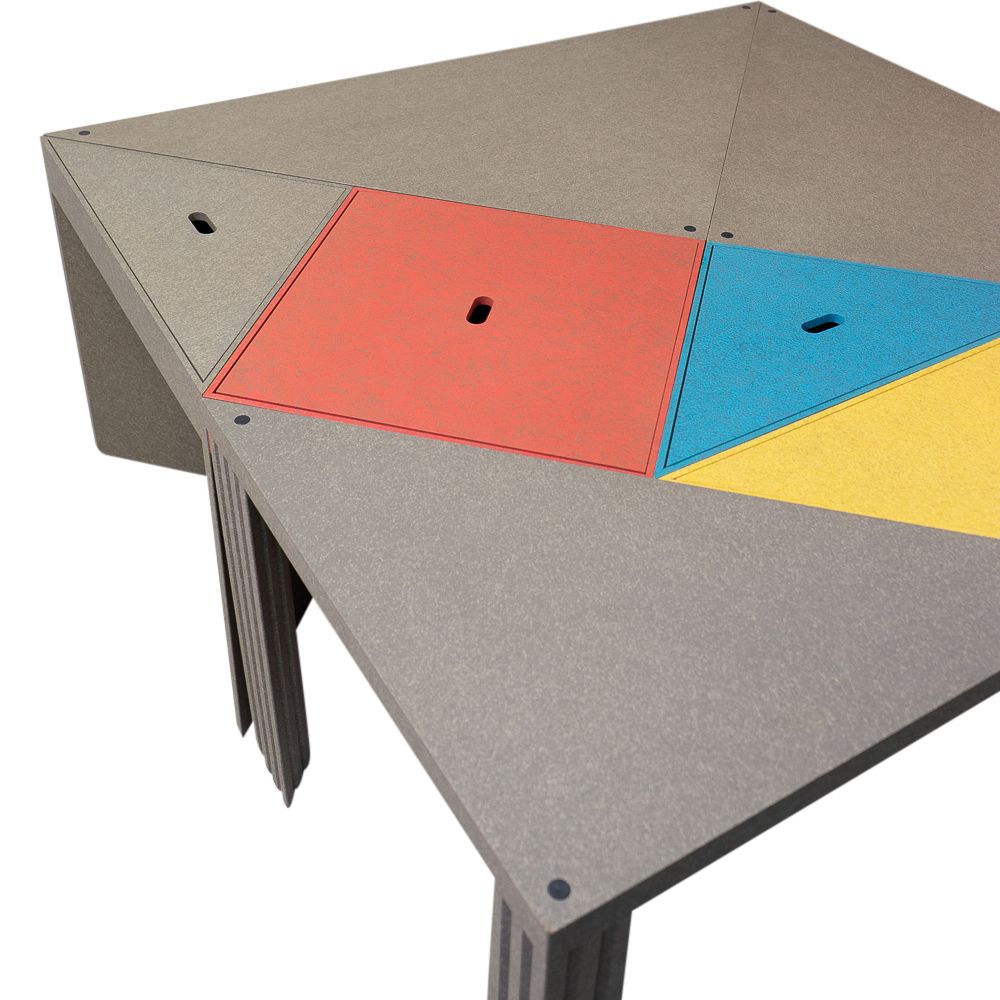 Set Of 7, Tangram Tables By Massimo Morozzi For Cassina, 1980s photo for sale