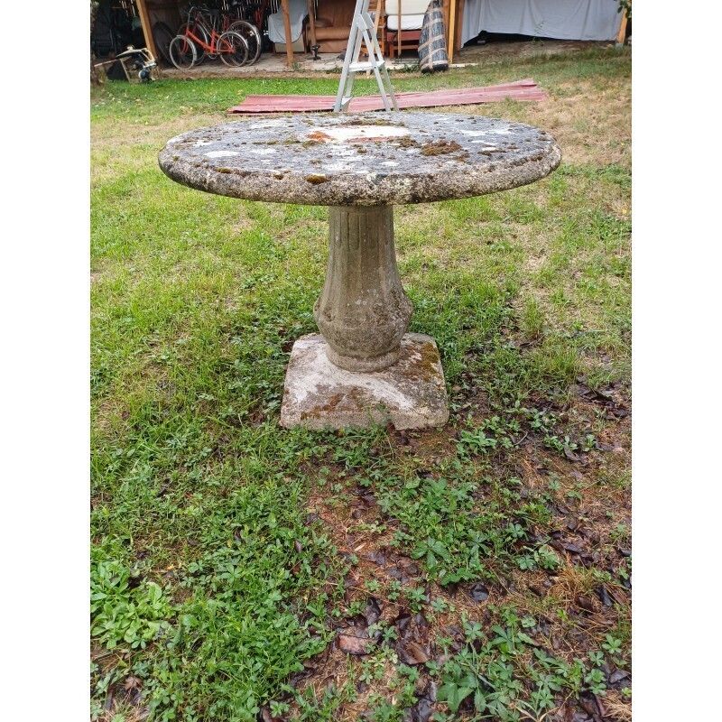 photo for sale 1960s Scrap Cement Garden Table