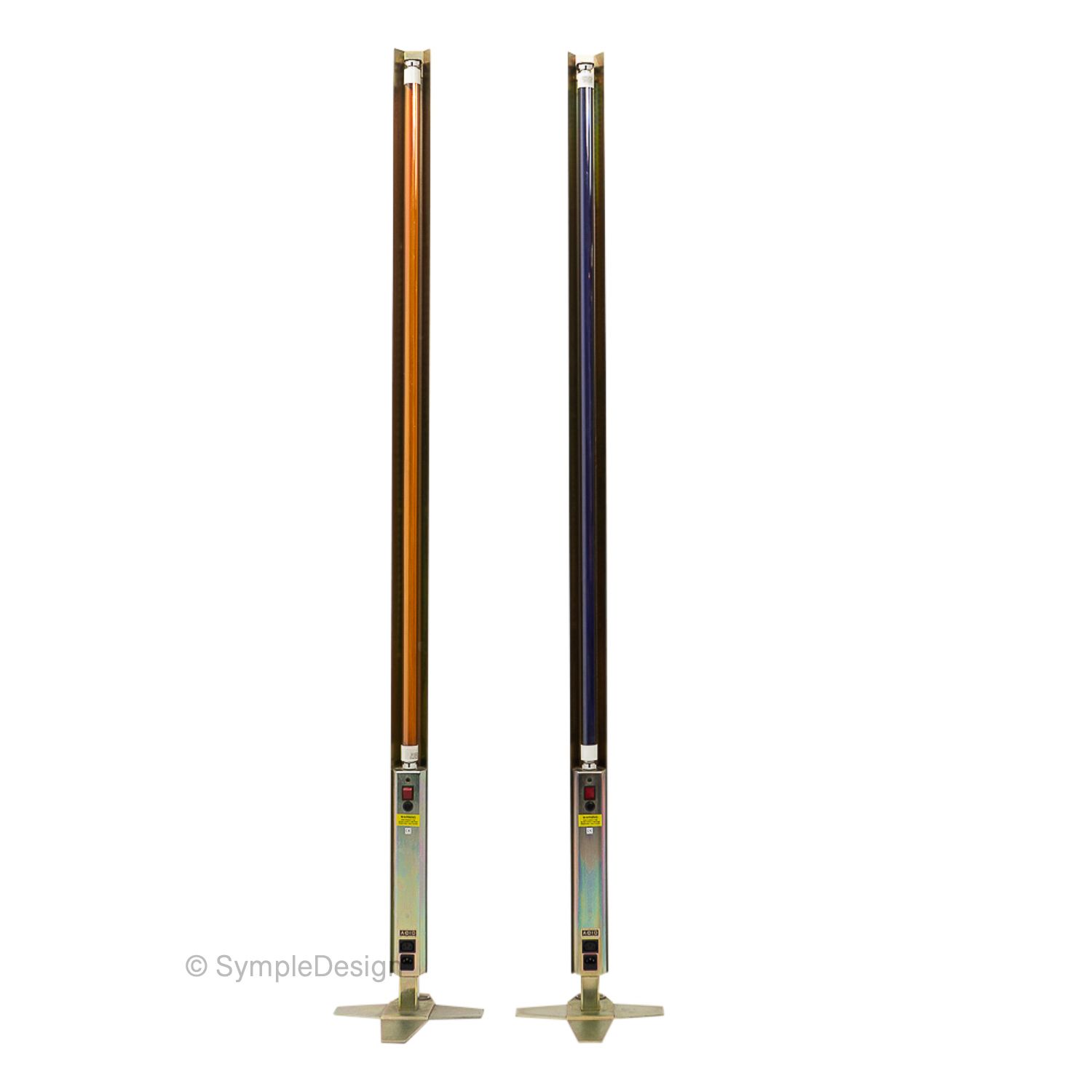 Mark Brazier Jones Aura Floor Lamps, 1990s, Set Of Two photo Lighting
