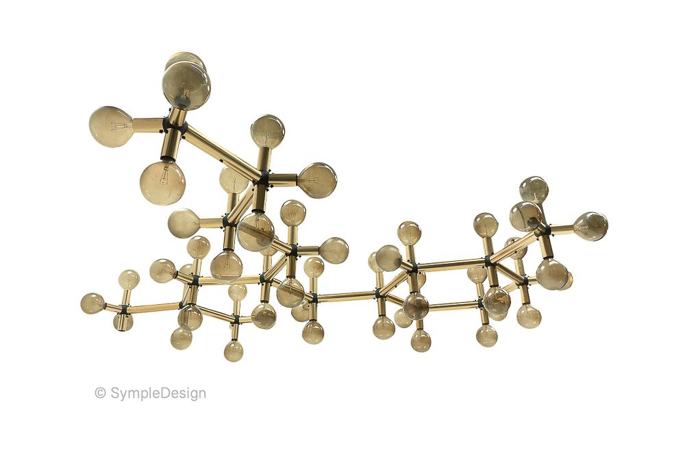 photo vintage Atomic Ceiling Lamp By Haussmann For Swisslamps International, 1960s