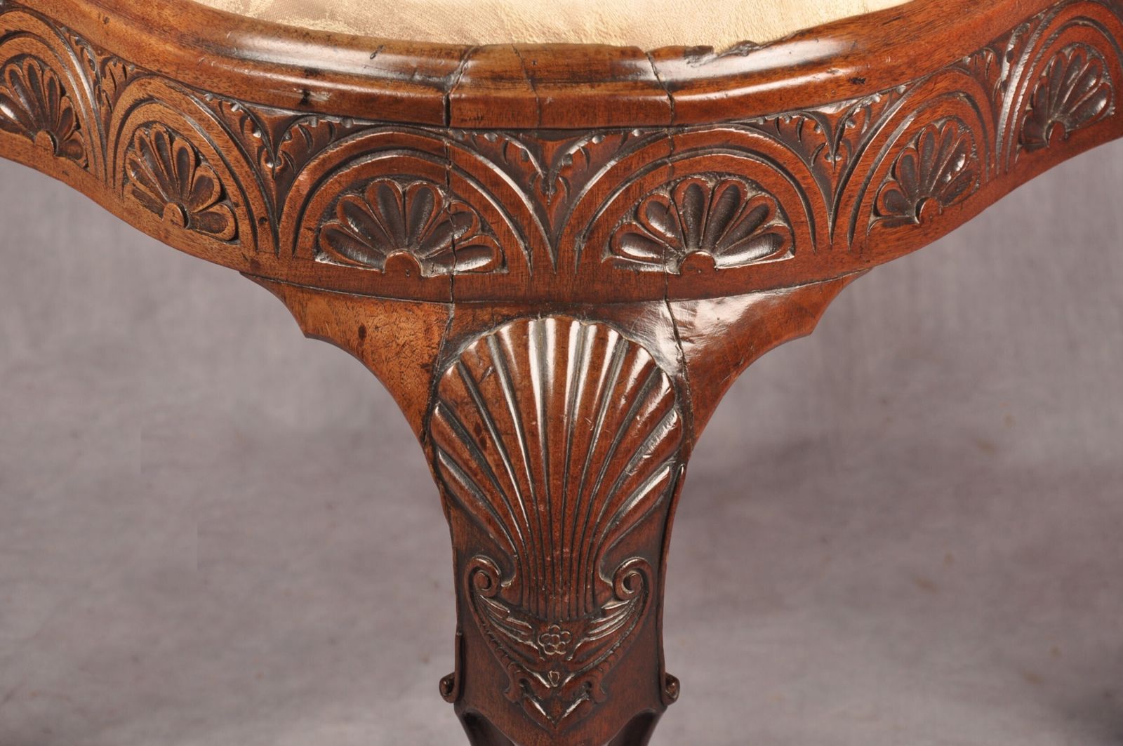 A Rare Dated 18th Century Irish Mahogany Desk Chair photo 4800.0