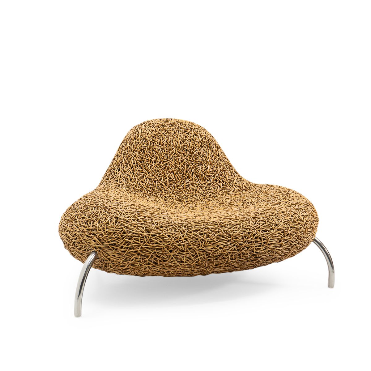 Contemporary Design Planet 2001 Rattan Lounge Chair, 2000s