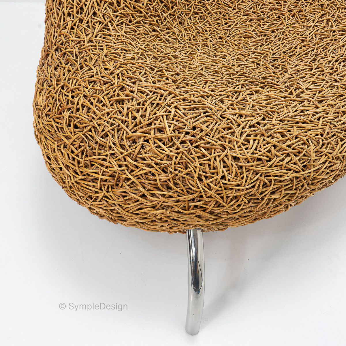 Contemporary Design Planet 2001 Rattan Lounge Chair, 2000s photo buy