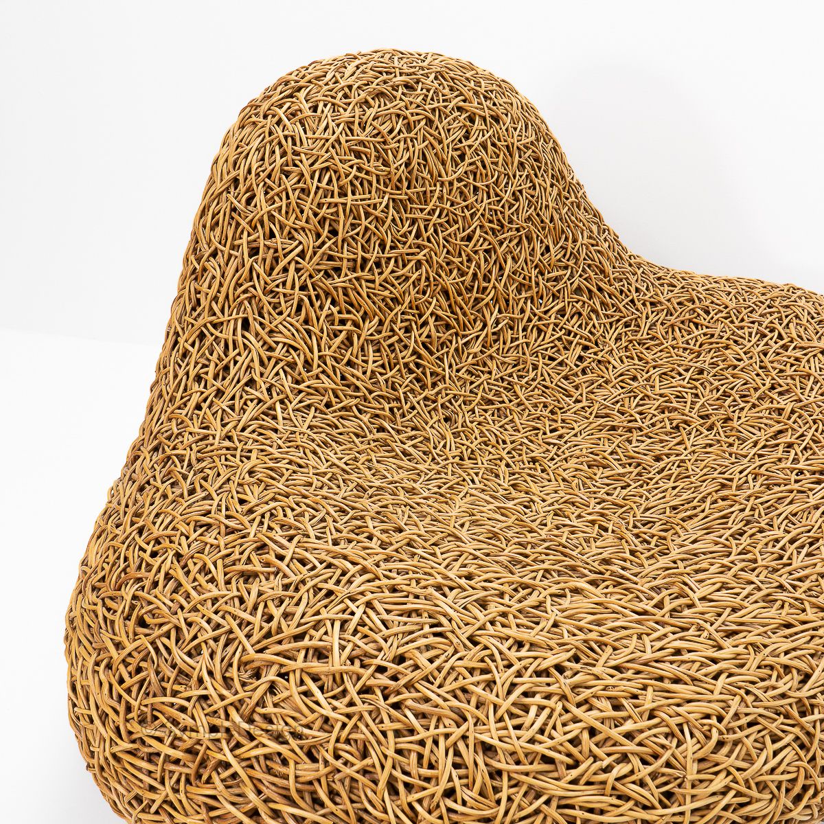 Contemporary Design Planet 2001 Rattan Lounge Chair, 2000s photo vintage