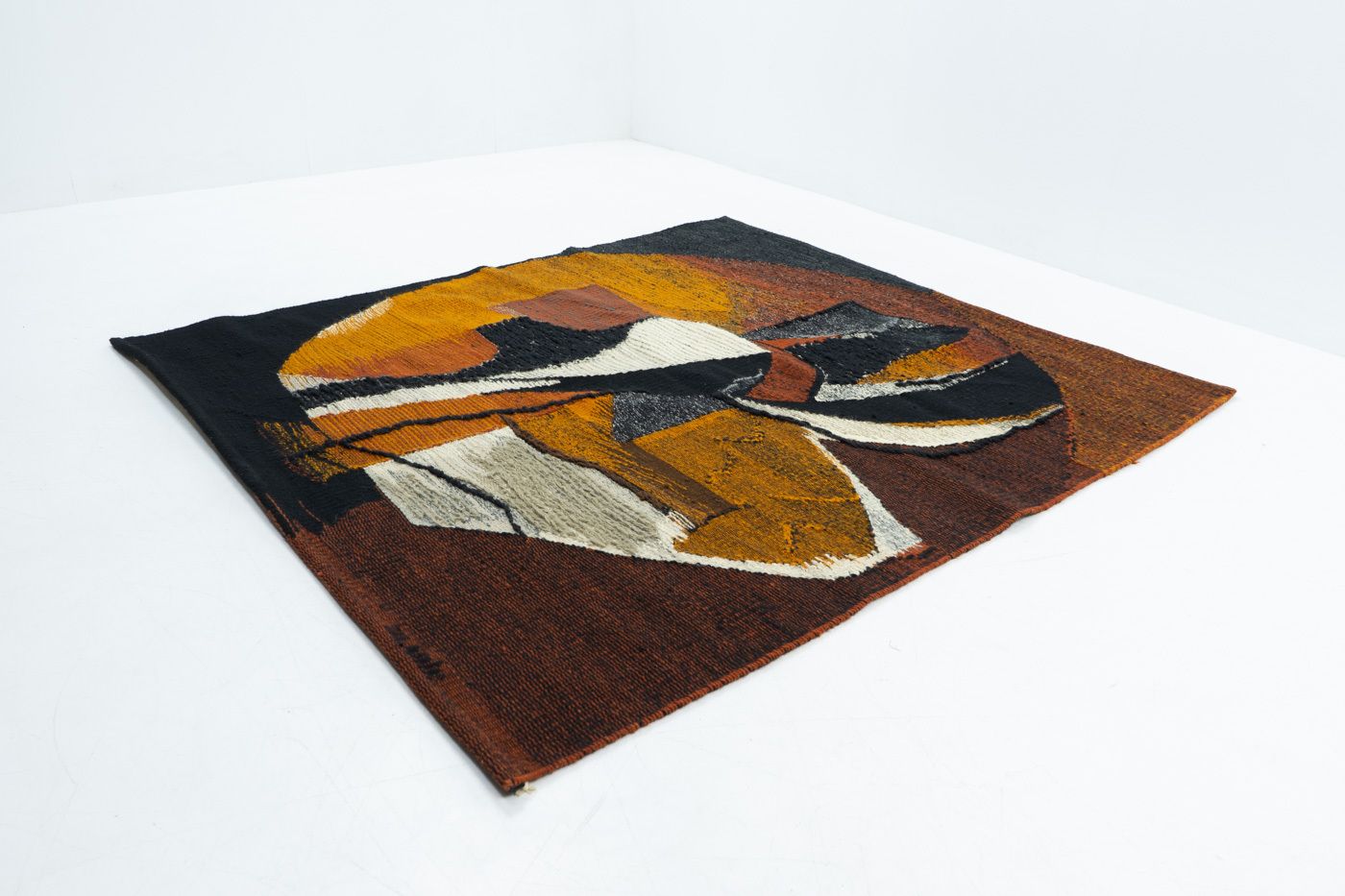 Jan Hladik Woolen Tapestry – Czechoslovakia, 1980s photo vinterior
