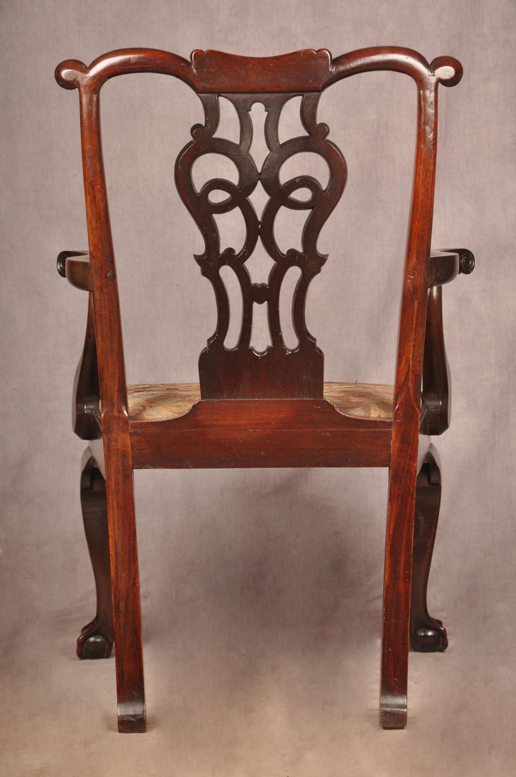 photo vintage Fine 18th Century Irish Mahogany Armchair
