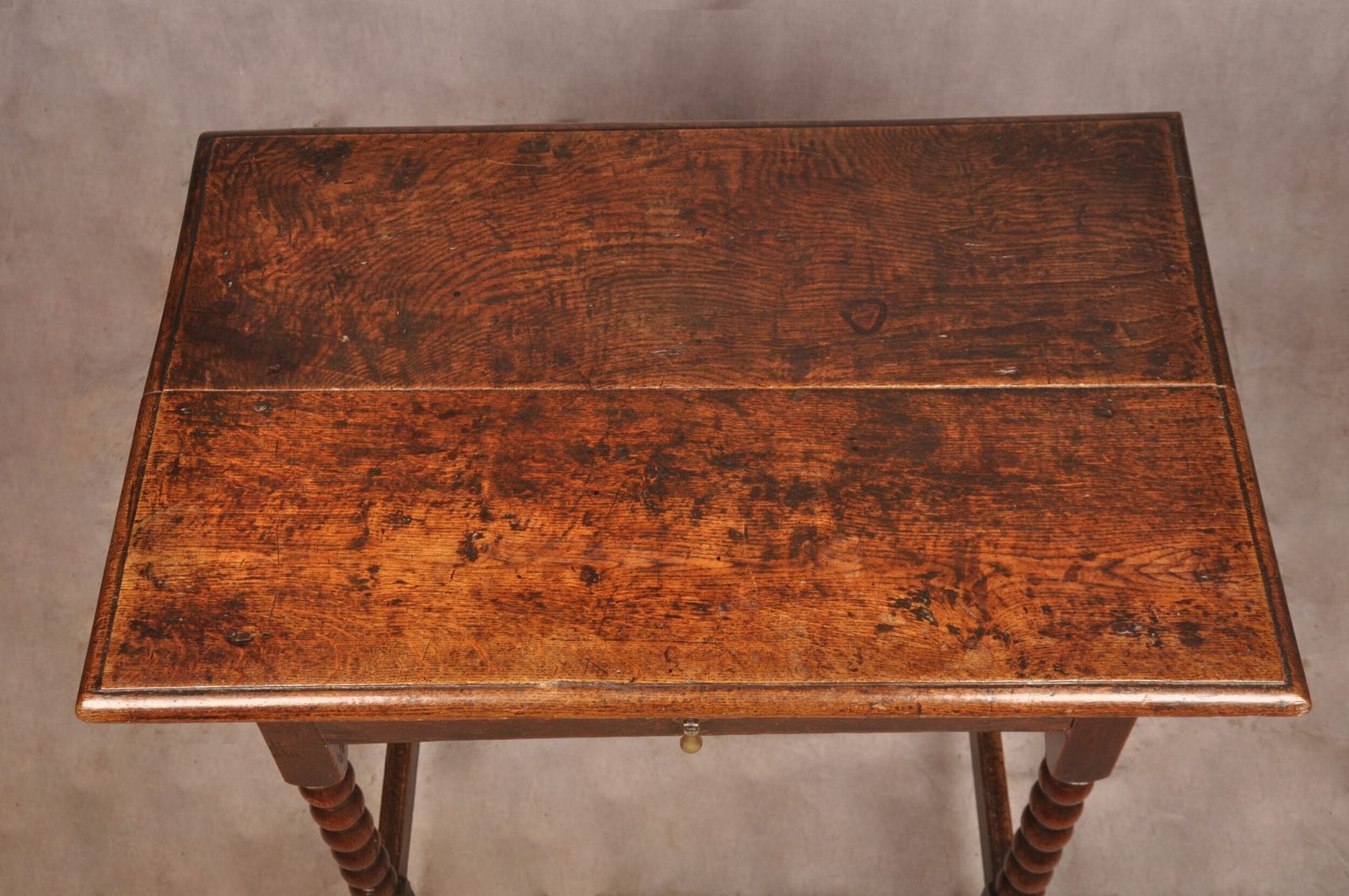17th Century Oak Bobbin Turned Side Table photo for sale