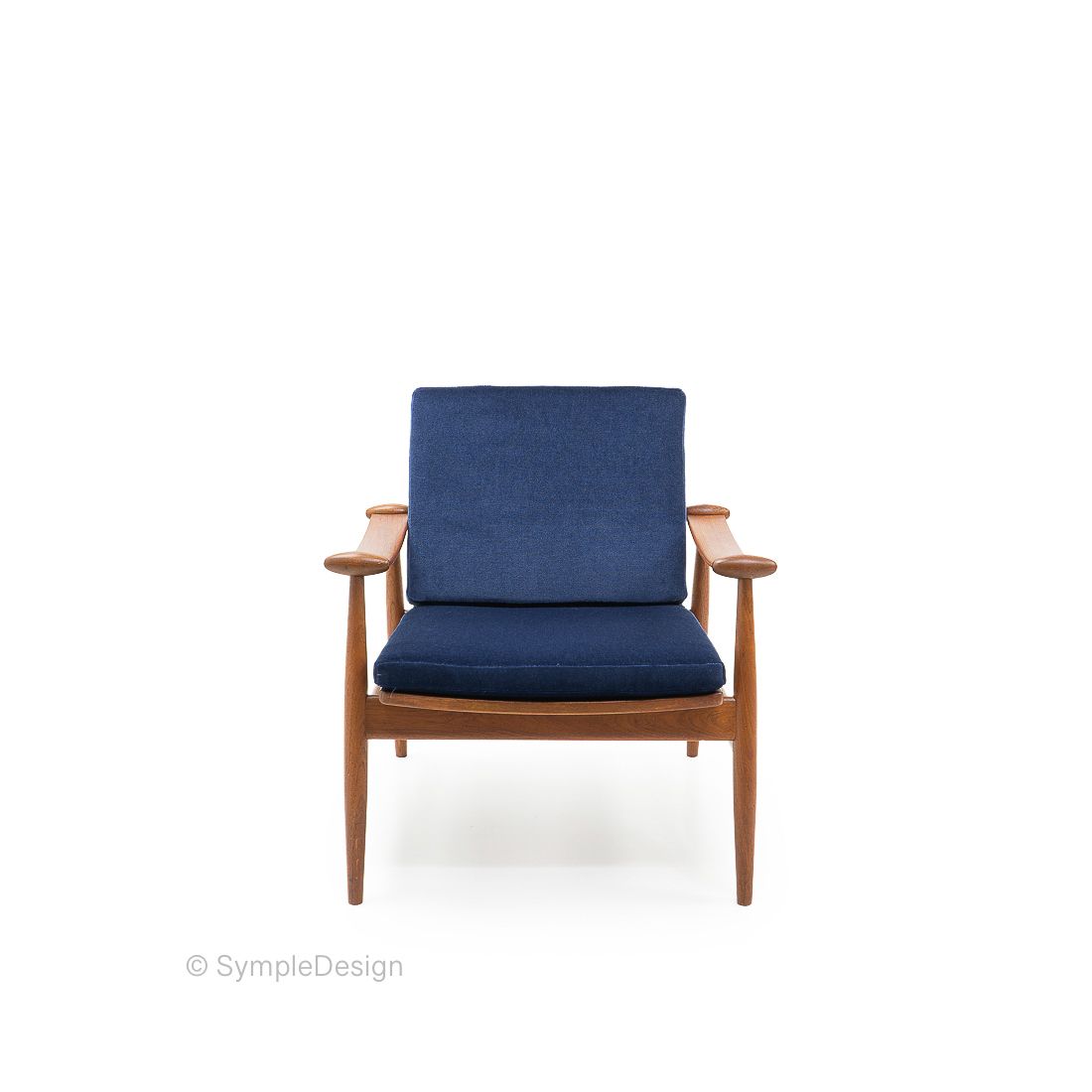 Finn Juhl “Spade” Armchair, France And Daverkosen, 1950s photo for sale