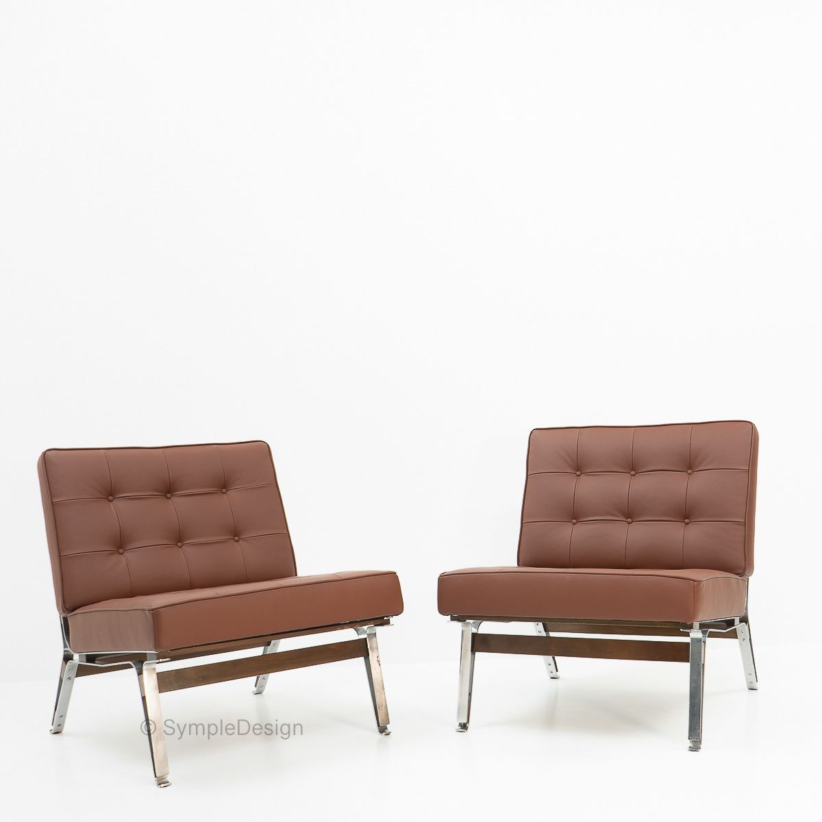 Ico Parisi 856 Lounge Chairs For Cassina, 1950s photo buy