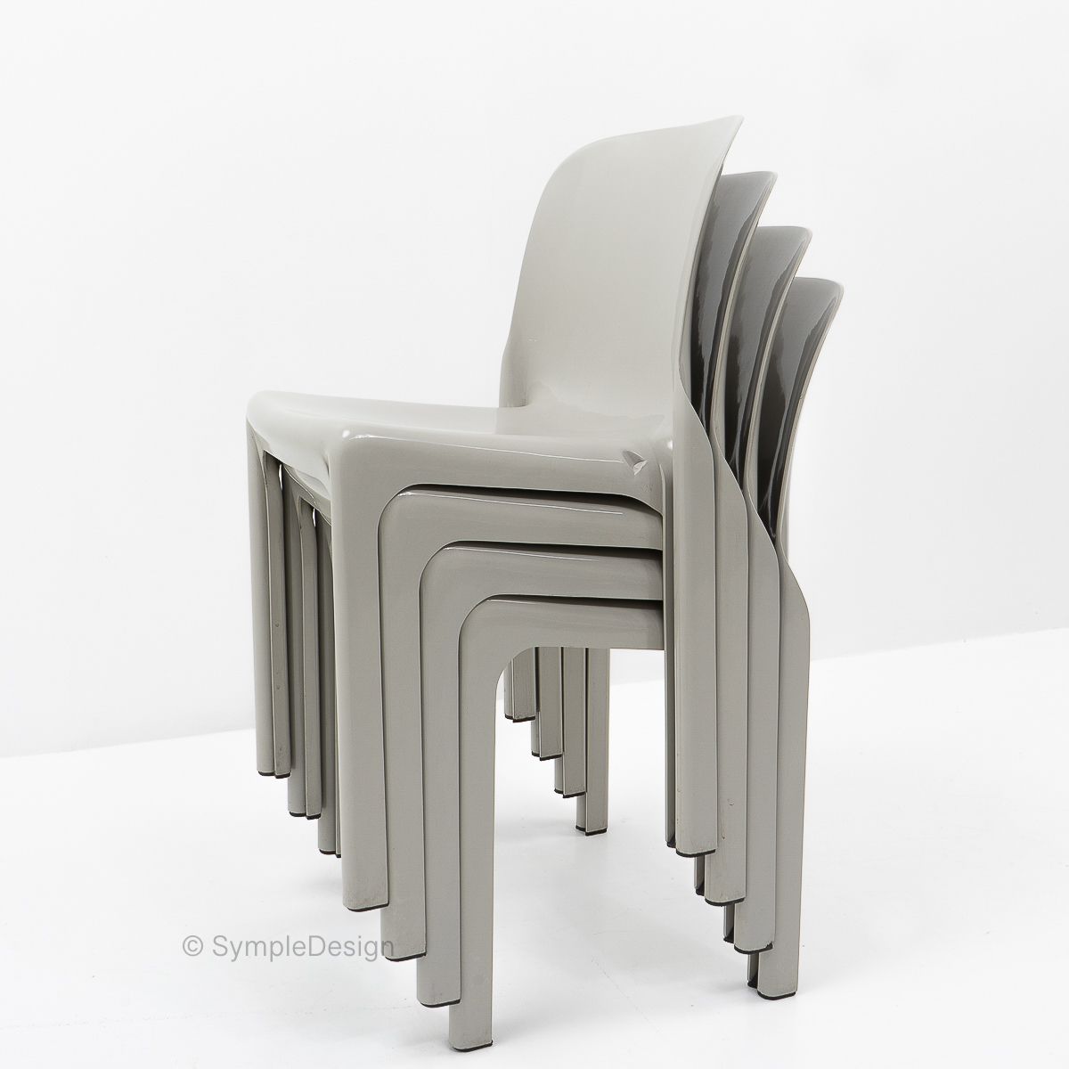 Selene Chairs By Vico Magistretti For Artemide, 1960s, Set Of 8 photo Furniture