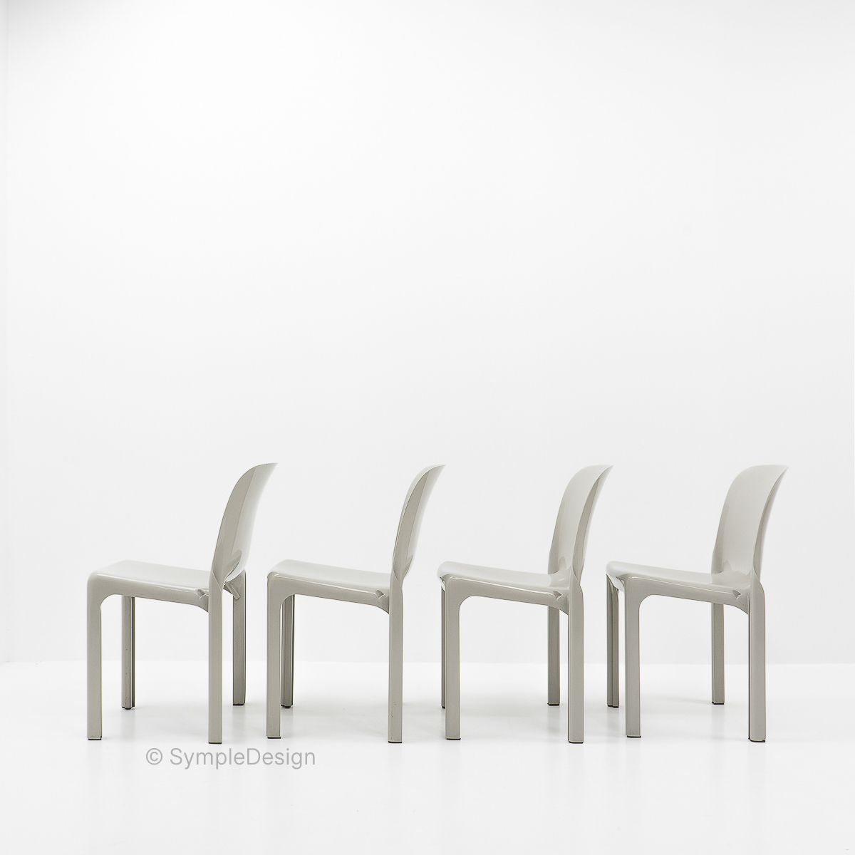 Selene Chairs By Vico Magistretti For Artemide, 1960s, Set Of 8 photo vinterior