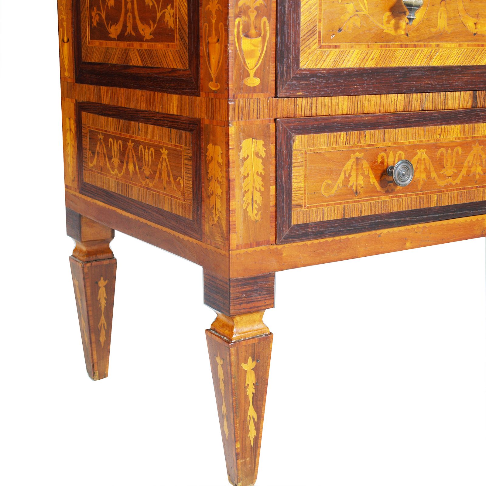 Maggiolini Italian Chest Of Drawers, Early 20th Century, Richly Inlaid, Louis XV Style photo for sale
