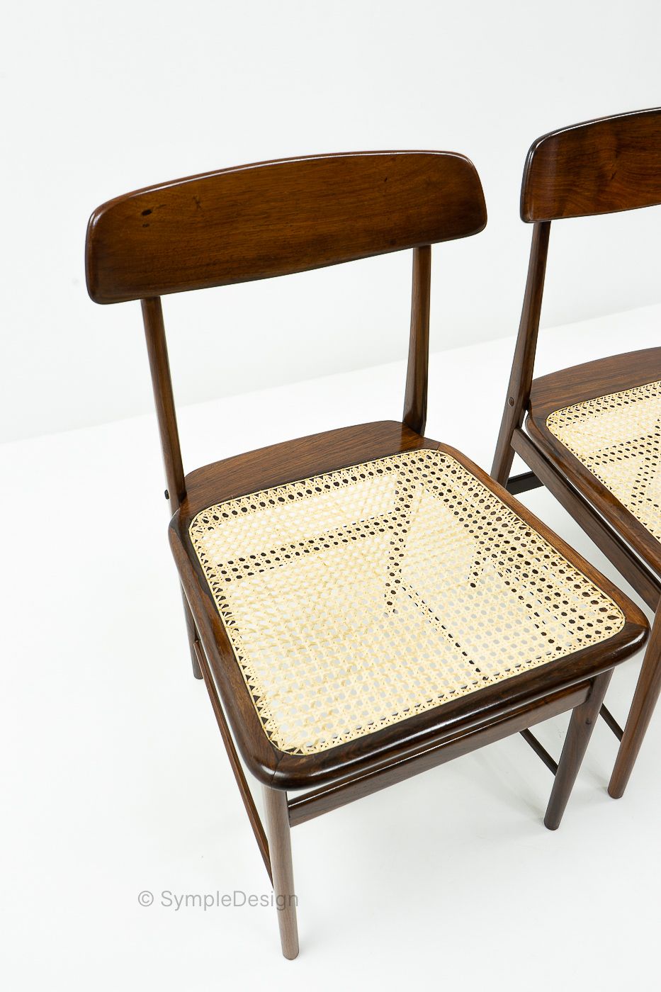 photo for sale Sergio Rodrigues, Lucio Chairs For Oca Brazil, 1950s