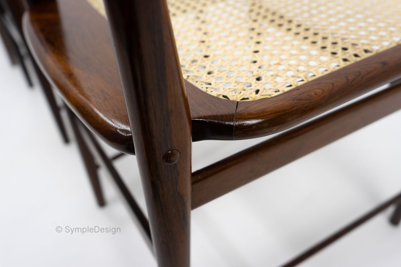 photo buy Sergio Rodrigues, Lucio Chairs For Oca Brazil, 1950s