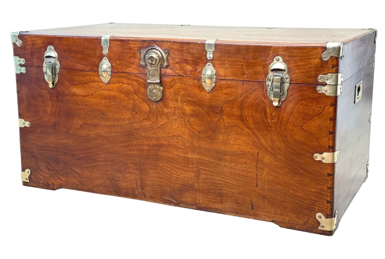 Large 19th Century American Military Camphor Campaign Trunk (United States, Circa 1860)