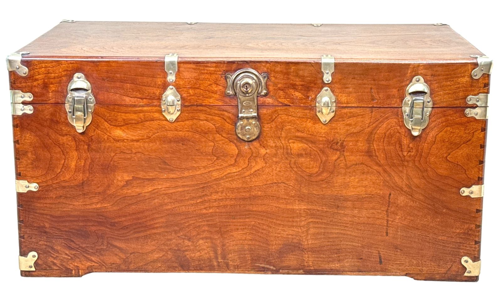 photo vinterior Large 19th Century American Military Camphor Campaign Trunk (United States, Circa 1860)