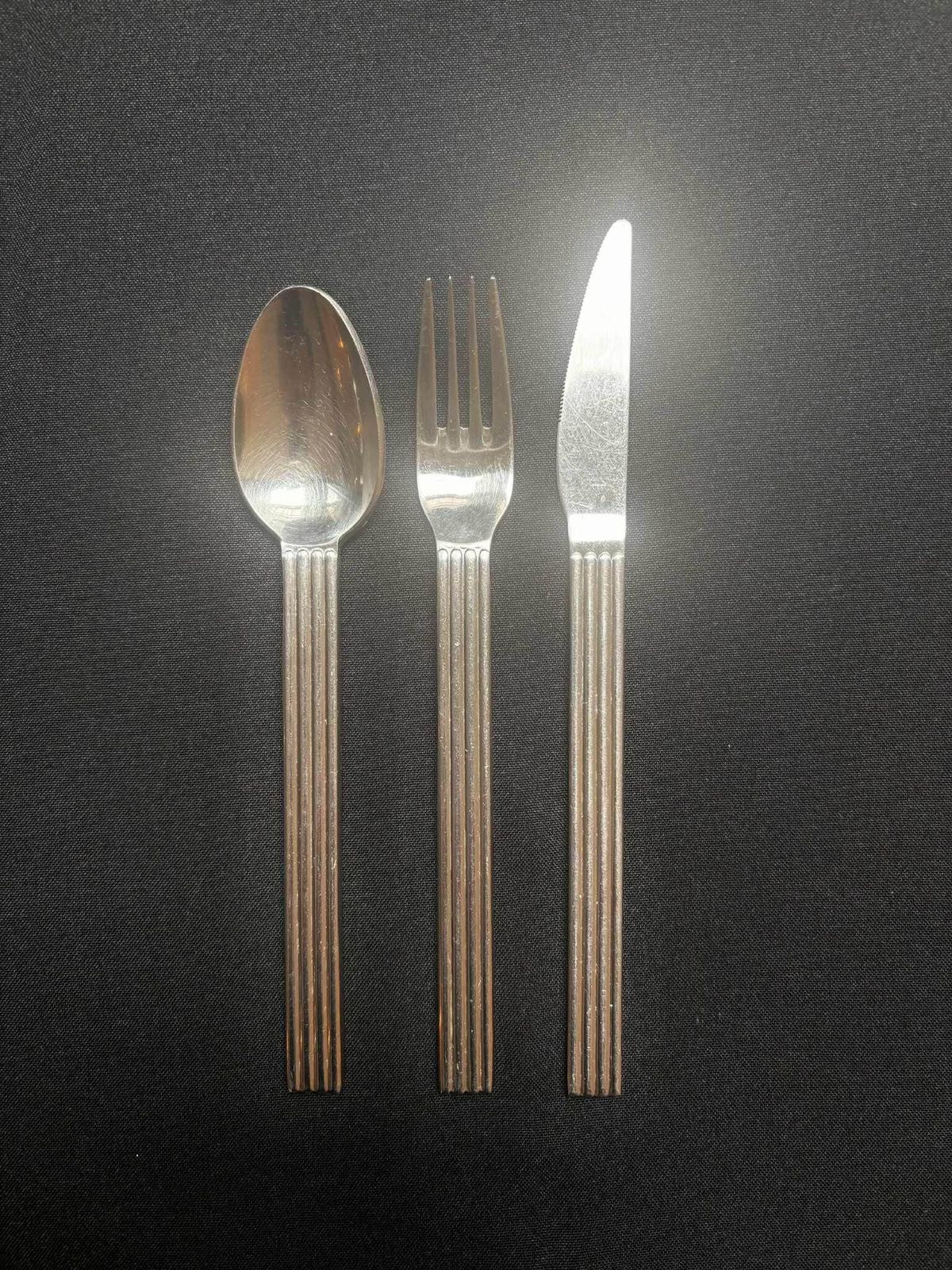 Vintage Ikea Strateg Flatware Set: Stainless Steel, Ehlen Johansson Design