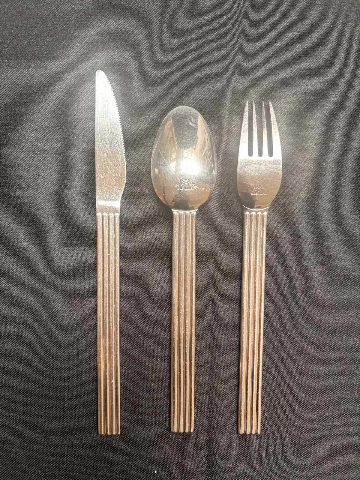 Vintage Ikea Strateg Flatware Set: Stainless Steel, Ehlen Johansson Design photo vinterior