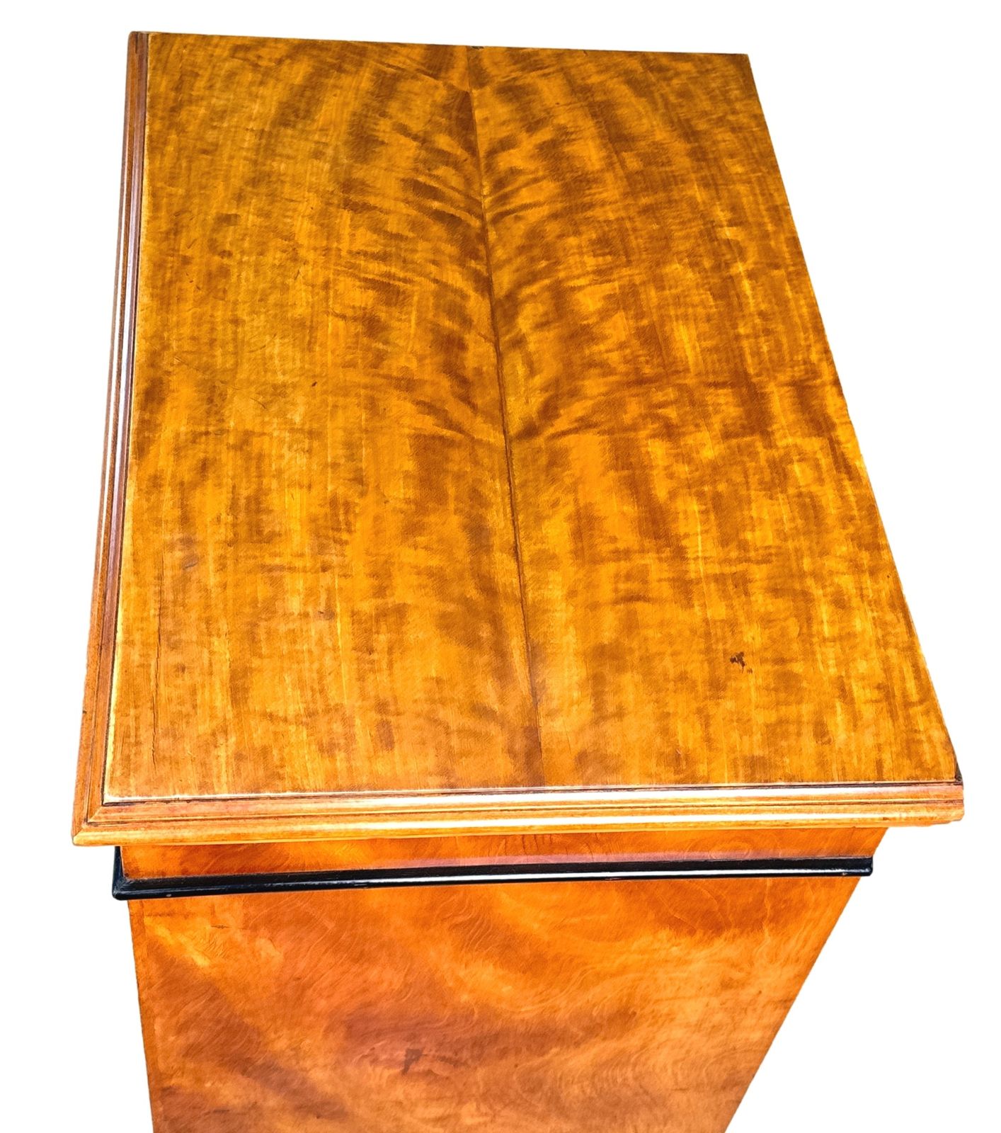 Satinwood Late 19th Century Tall Pedestal Chest Of Drawers (England, Circa 1880) photo 4950.0
