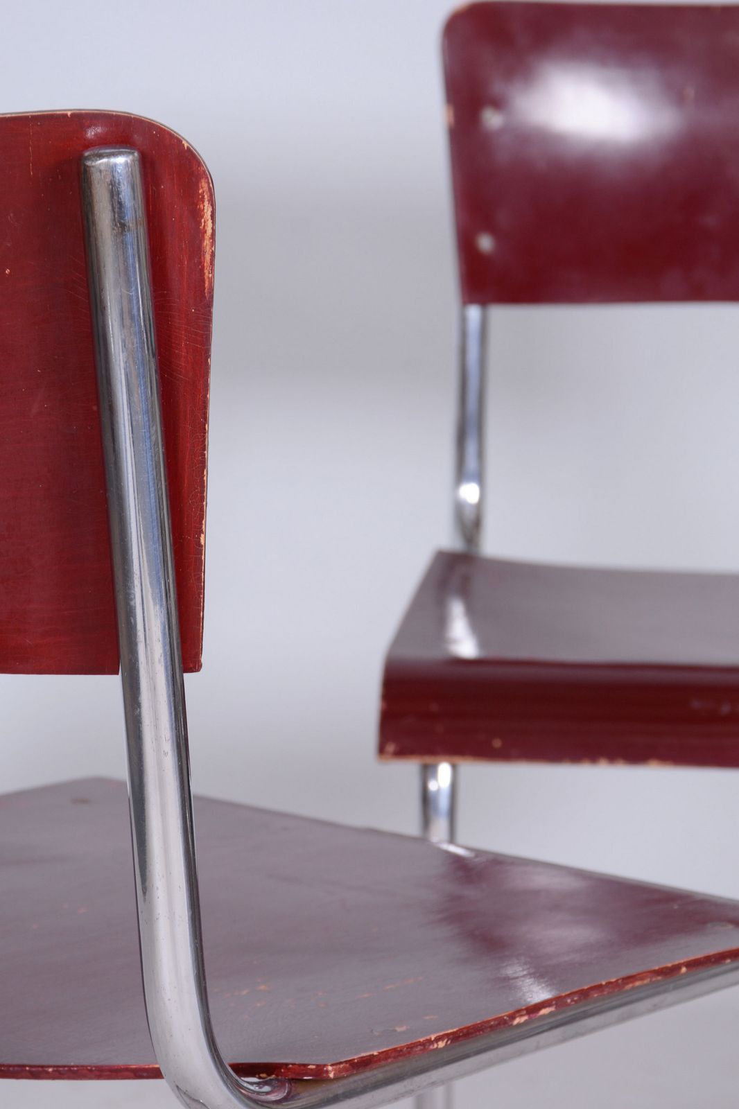 photo for sale Original Bauhaus Dining Set, By Hynek Gottwald, Chrome, Czech, 1930s