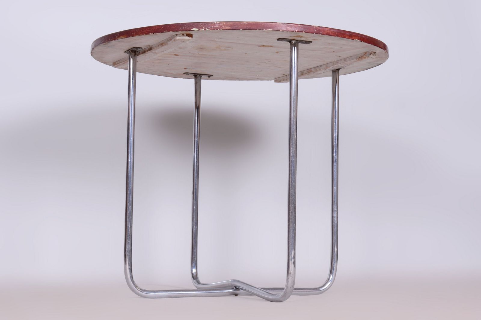 Furniture Original Bauhaus Dining Set, By Hynek Gottwald, Chrome, Czech, 1930s photo