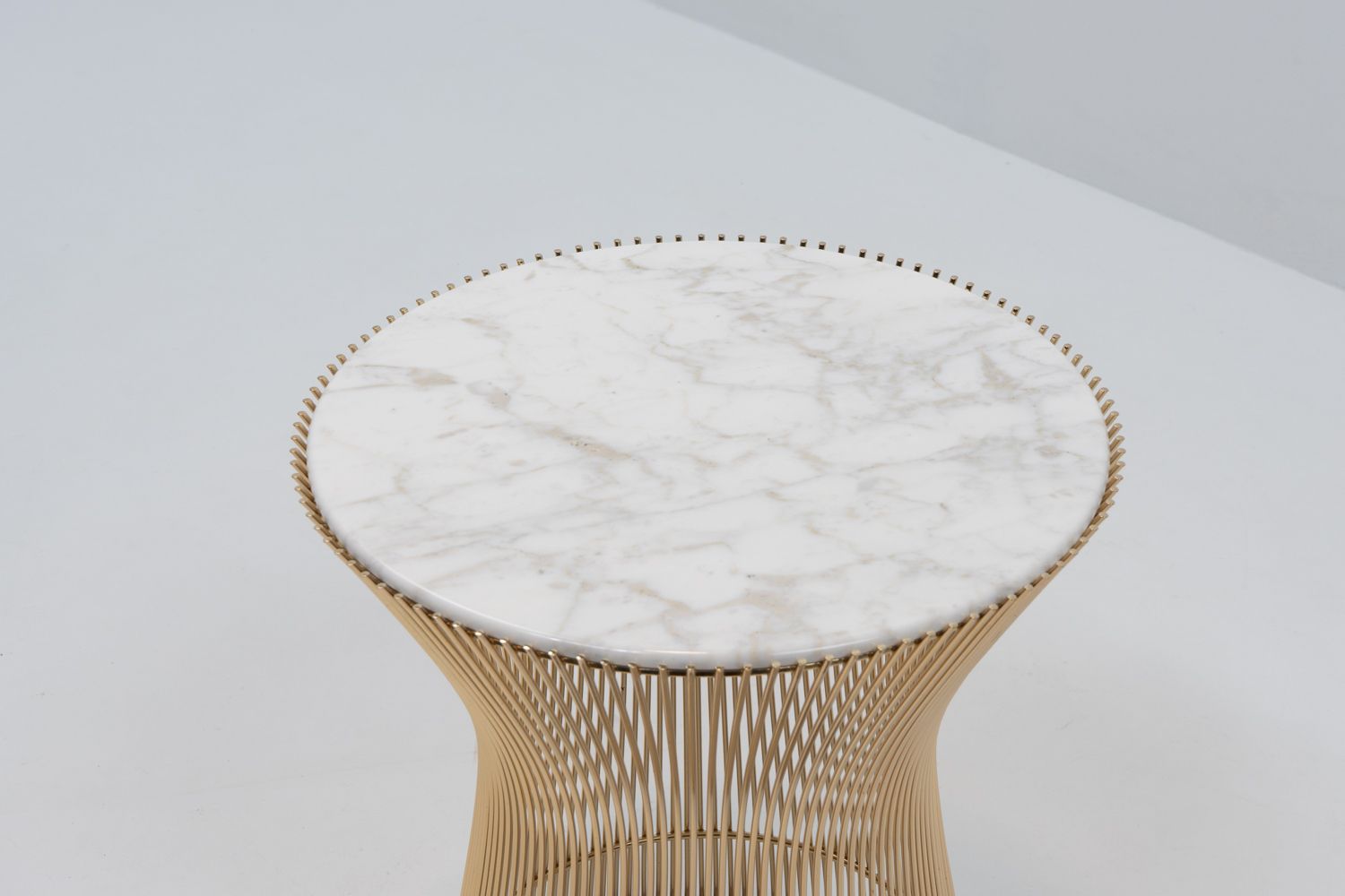 Side Table By Warren Platner For Knoll International, 18k Gold photo for sale