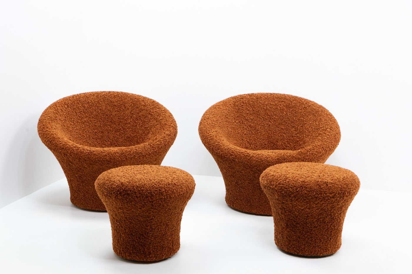 French Design Pierre Paulin For Artifort Mushroom Lounge  Set photo for sale